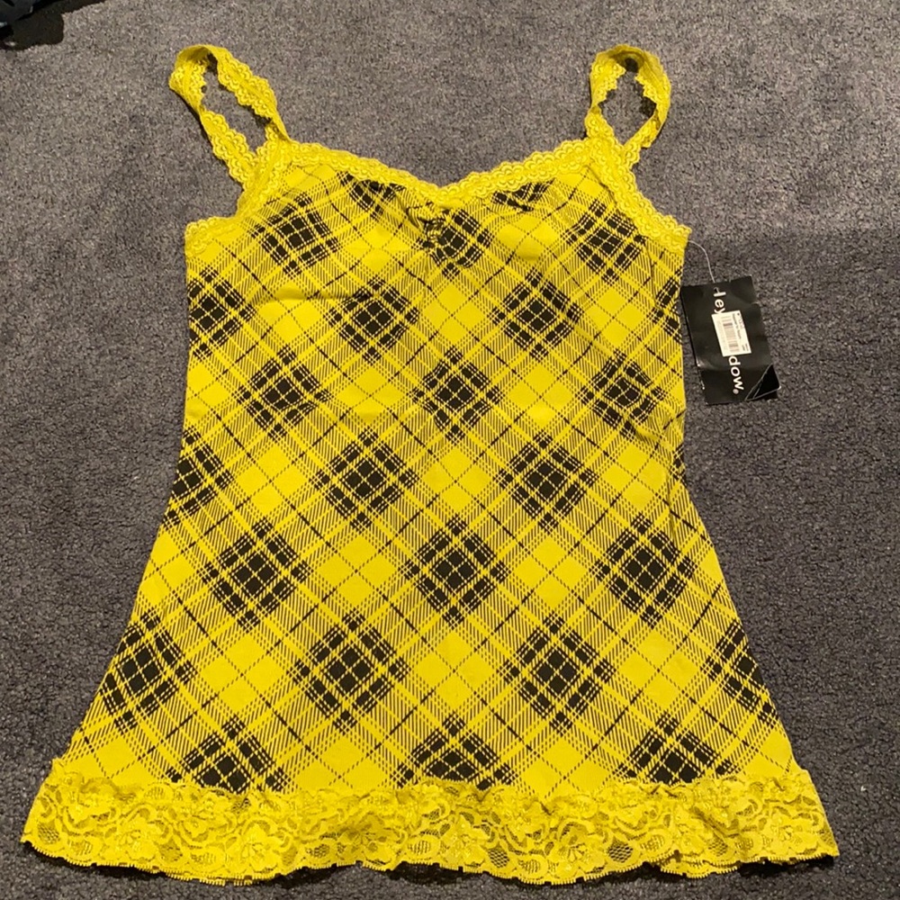 Eyeshadow Women’s Greenish-Yellowish & Black Top